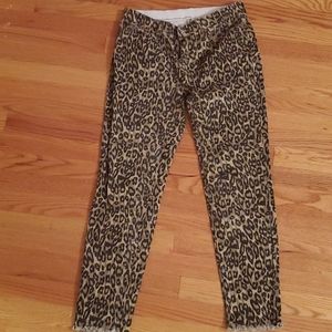 Boutique leopard jeans